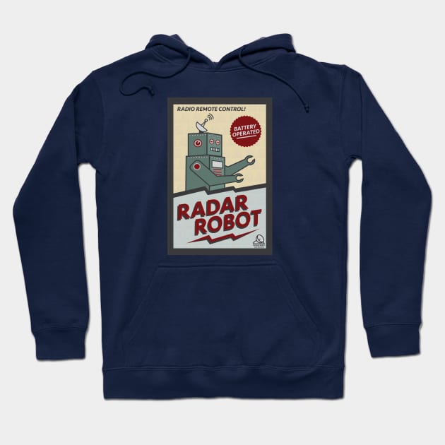 Radar Robot Hoodie by VintageRobot